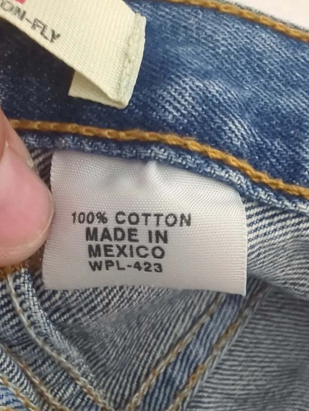 Levis Mens Blue Jeans 501 Vintage 90s Mexico Button Fly Medium Straight 32 x 30